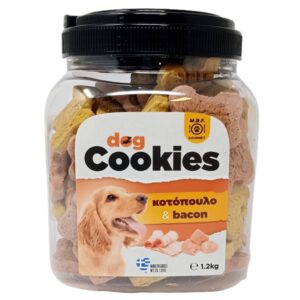 MBF 191 - Dog Cookies με κοτόπουλο & bacon 1200 gr.